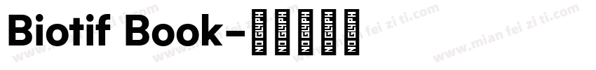 Biotif Book字体转换